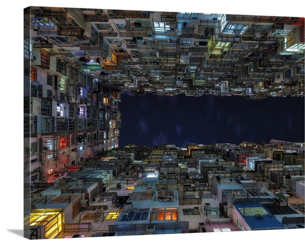 "The Grid Quarry Bay" Wrapped Canvas Art Print, 16"x12"x1.5"