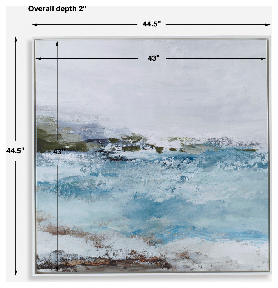 Uttermost Blue Essence Coastal Framed Canvas