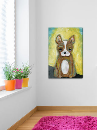 "Rocky" Painting Print on Wrapped Canvas, 16"x24"