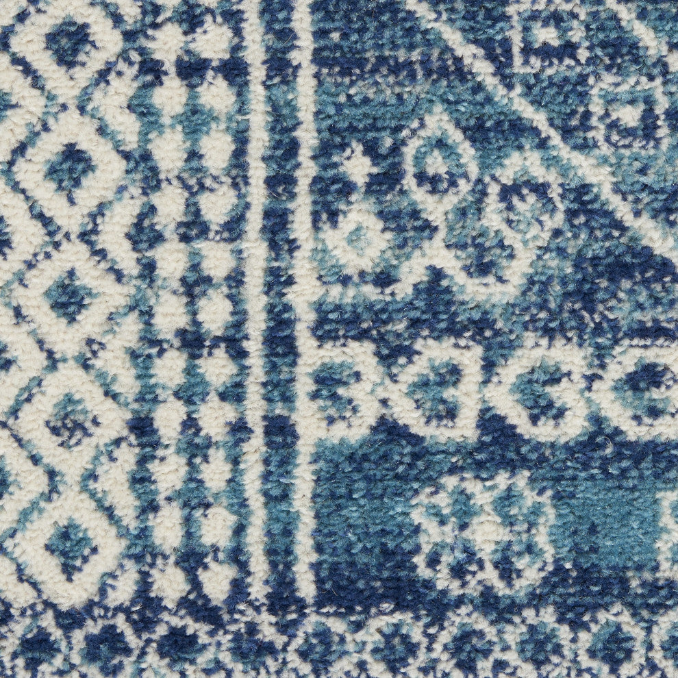 7'' X 10'' Navy Blue Power Loom Area Rug