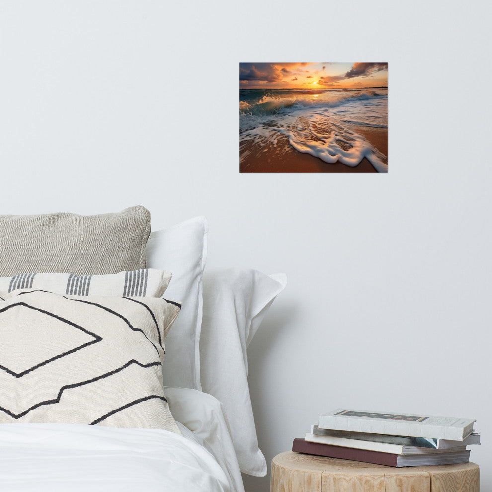Coastal Artwork: California Dreamin' Photorealistic Digital Art Loose, 12" X 16"