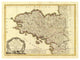 "Bretagne, 1786" Digital Paper Print by Rigobert Bonne, 38"x29"