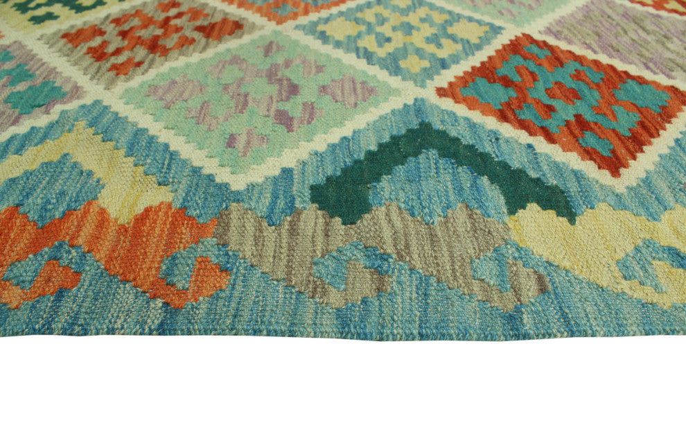Sangat Kilim Virgil Blue Runner