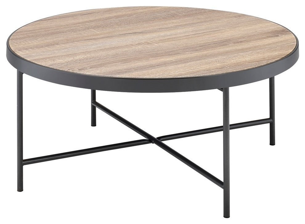 Acme Bage Coffee Table Weathered Gray Oak
