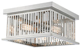 Z-LITE 333F2PN Camellia 2 Light Flush Mount, Polished Nickel