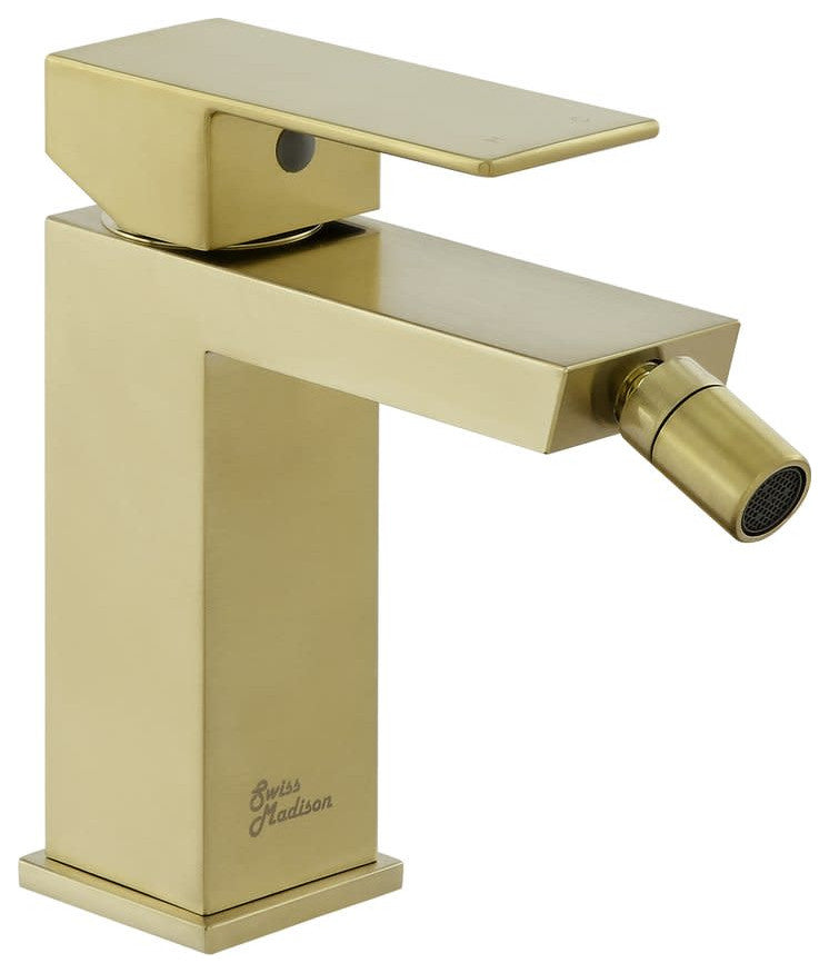 Swiss Madison SM-DF80 Concorde 2.2 GPM 1 Hole Bidet Faucet - Brushed Gold