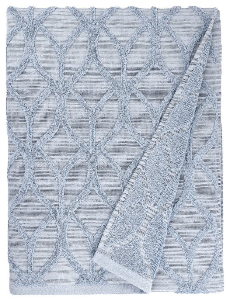 Linum Home Textiles 100% Turkish Cotton Alev Jacquard Bath & Hand Towel Set