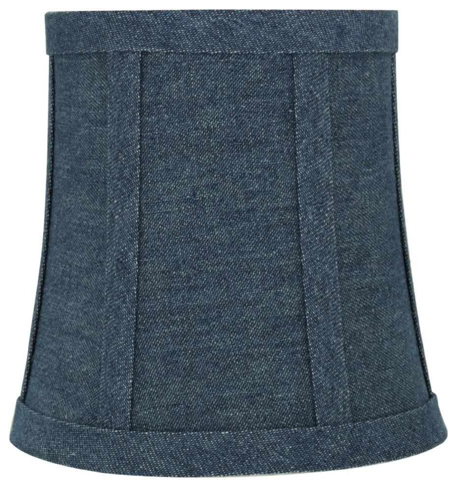 30361-6 Small Bell  Chandelier Clip On Lamp Shade Washing Blue 4"x5"x5"