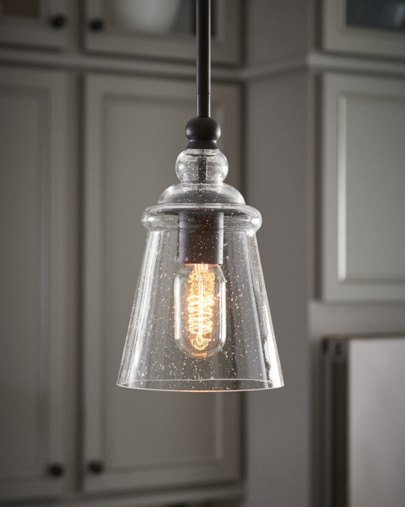 Generation Lighting P1261 Urban Renewal 6"W Mini Pendant - Oil Rubbed Bronze