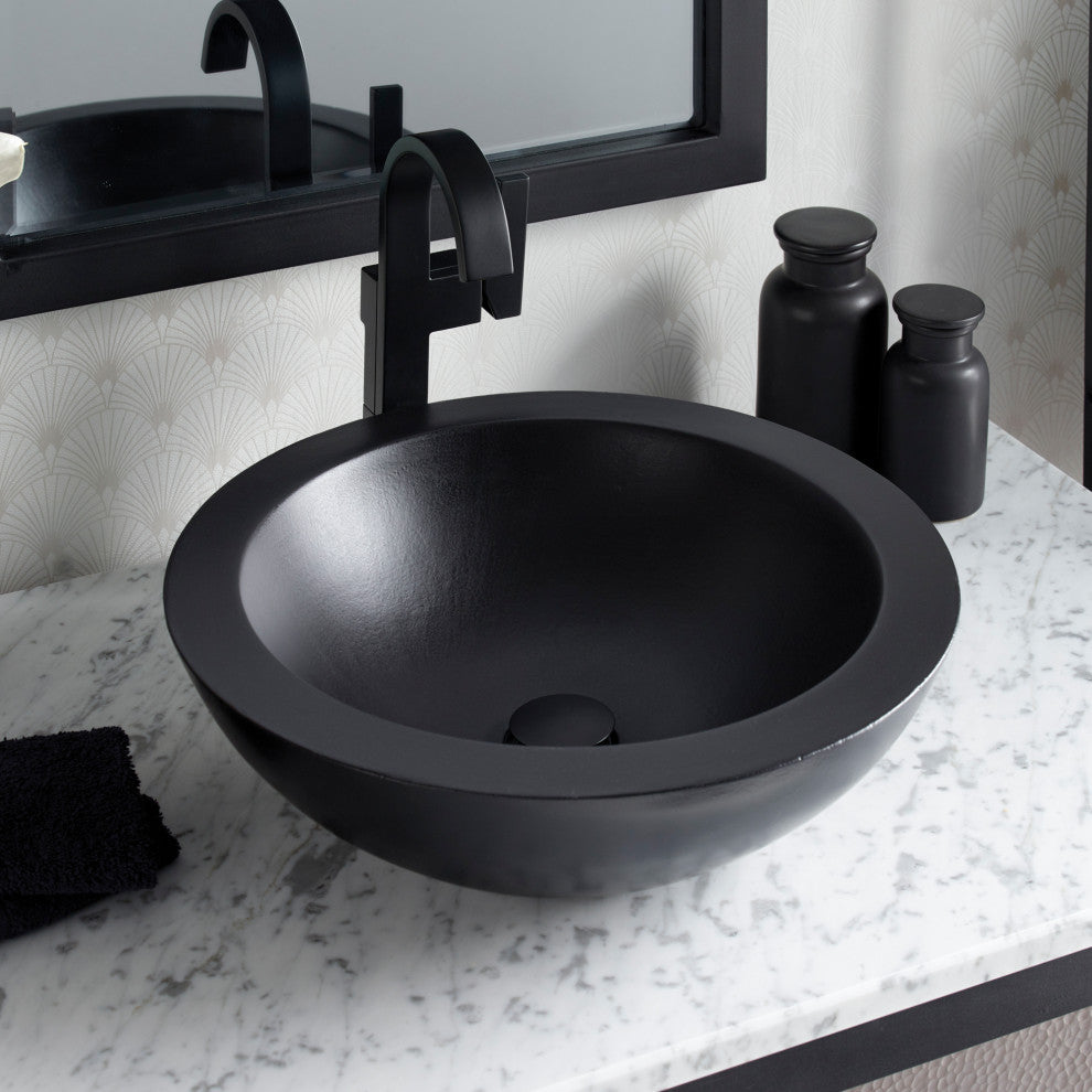 Morro Bathroom Sink, Charcoal