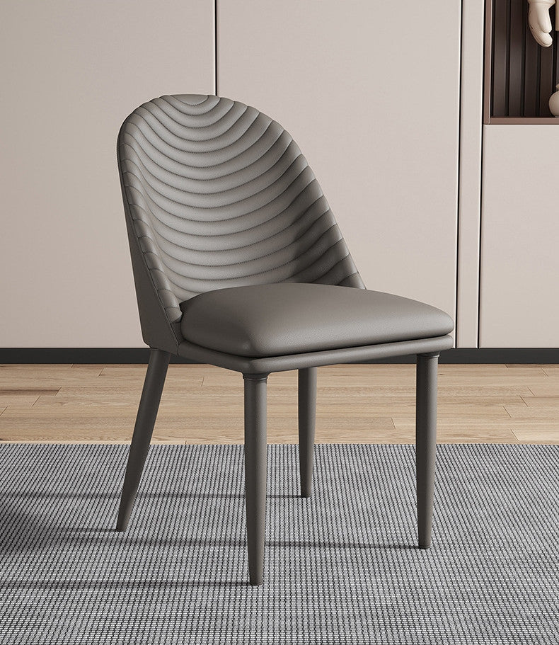Nordic Design Leisure Backrest Dining Chair, Grey
