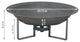 Sunnydaze Outdoor Modern Cast Iron Fire Pit Bowl With Stand, 23"
