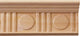 Deco Carved Crown Molding, Cherry Wood