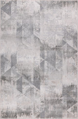 High-Low Wyatt Gray/Beige Rug, Gray, 5'3"x8'