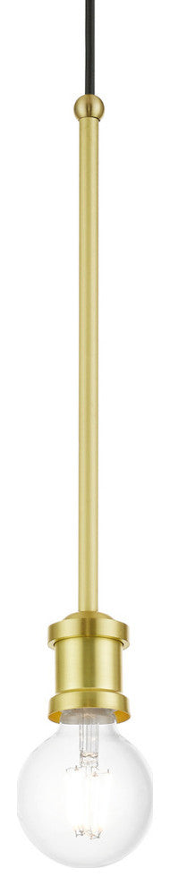Lansdale 1 Light Satin Brass Single Pendant