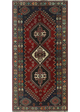 Fine Vintage Distressed Mehrangi Red Rug
