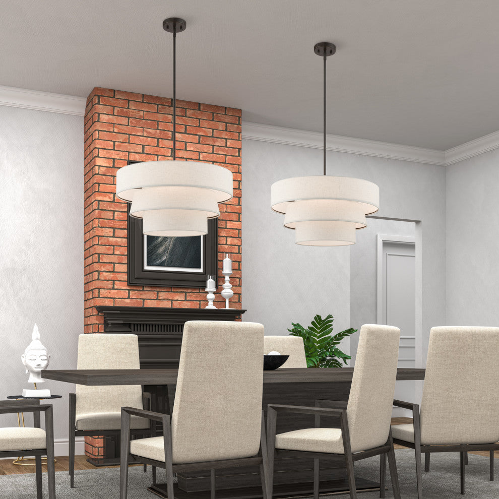 Chandler 4-Light English Bronze Pendant Chandelier