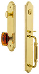 Arc 1-Piece Dummy Handleset, F Grip and Baguette Amber Knob, 848351