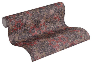 Mosaic Textured Wallpaper Featuring Flower Petals, 373913
