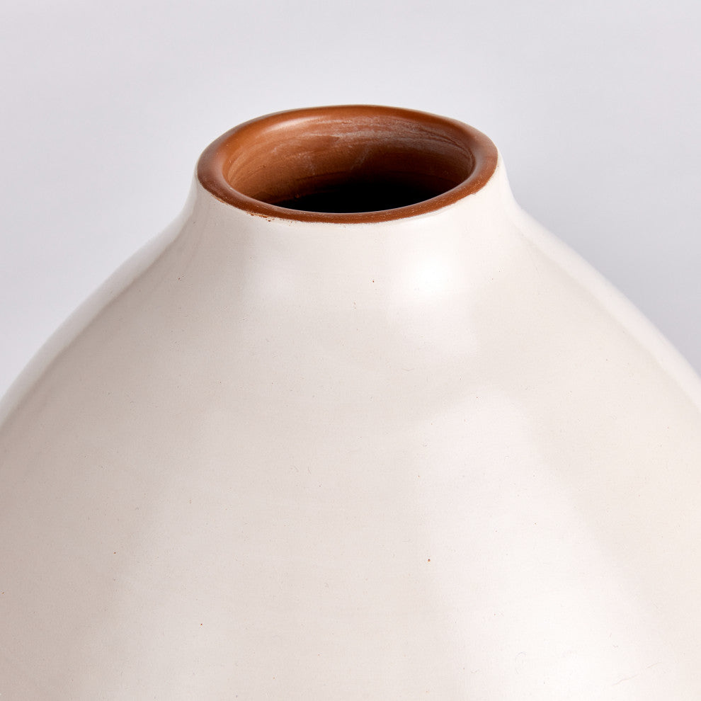 Lucela White Medium Vase