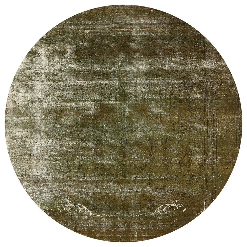 Ahgly Company Indoor Round Mid-Century Modern Area Rugs, 7' Round