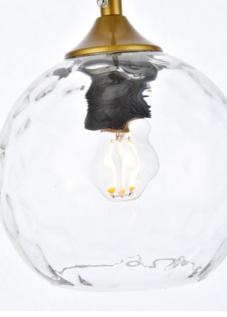 Constance 6" Brass Pendant