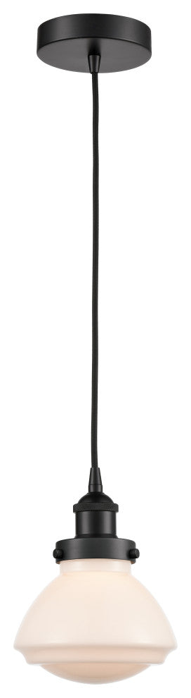 Innovations 616-1PH-BK-G321-LED 1-Light Mini Pendant, Matte Black