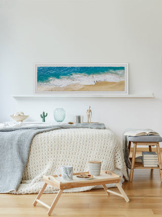 "Enjoy the Waves" Framed Painting Print, 45x15