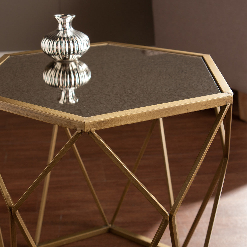 Lynne Geometric Accent Table