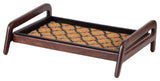 Single-Tier Brown Stand With 2-Pair Rubber Boot Tray Shangri-La