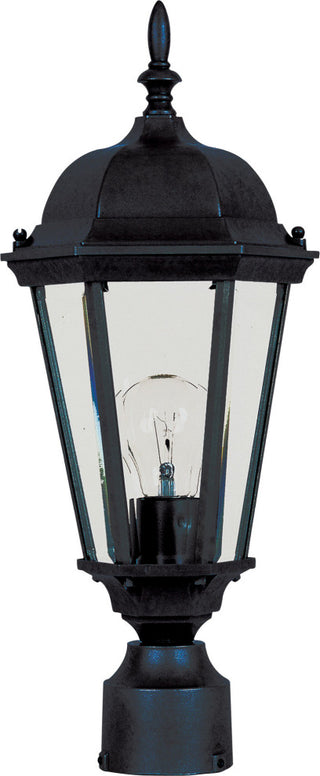 Maxim 1001 Westlake 1 Light Outdoor Post Light - Black