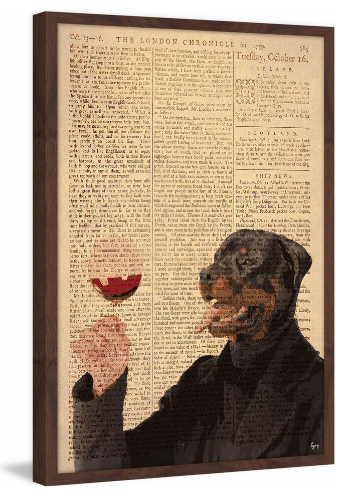 "Wine Connoisseur" Framed Painting Print, 20"x30"