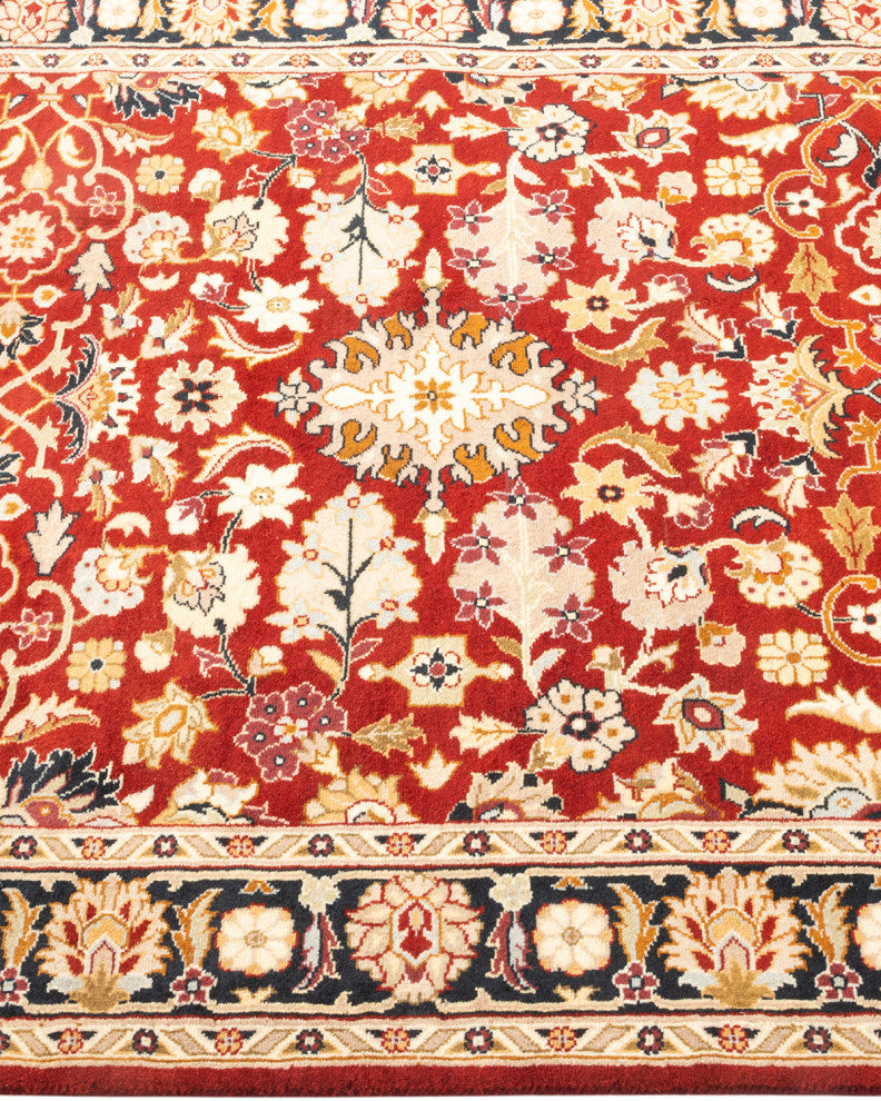 Orai, One-of-a-Kind Hand-Knotted Area Rug Red, 3'1"x5'2"