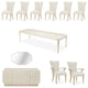 AICO Furniture La Rachelle 11 Piece Dining Room Set
