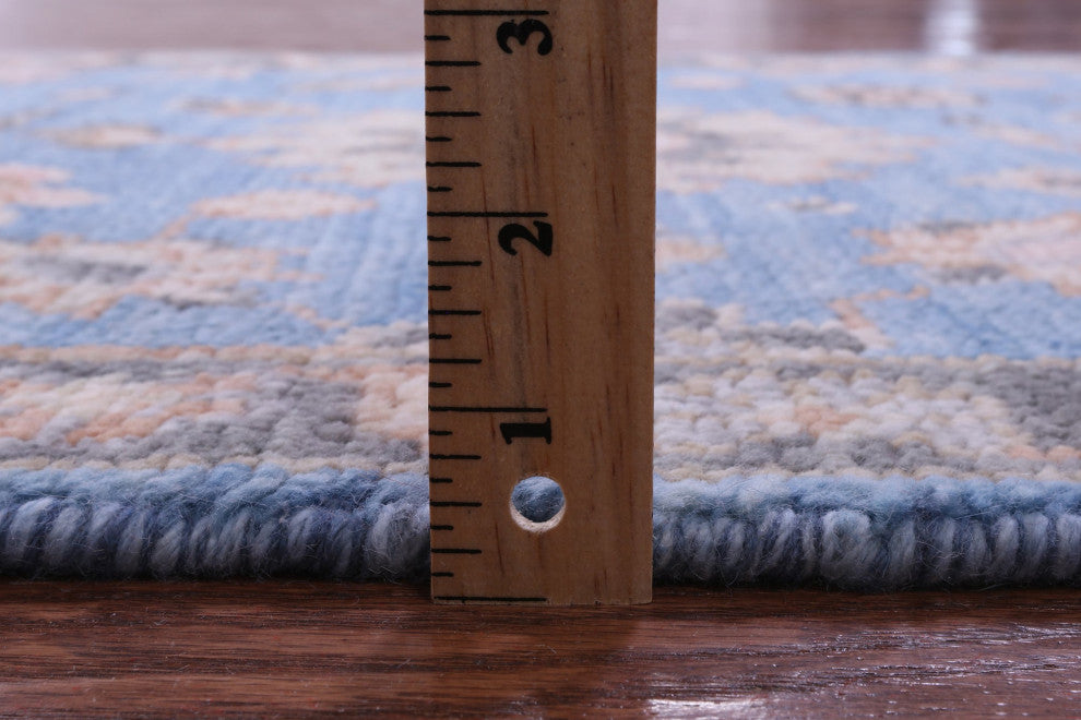 2' 6" X 16' 2" Runner Turkish Oushak Hand Knotted Wool Rug - Q15513
