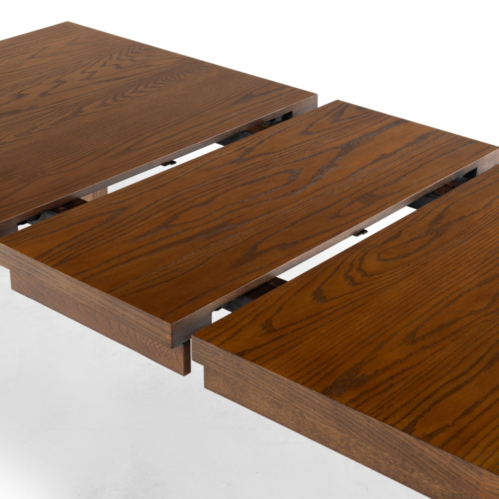 Safavieh Couture Desmond Extendable Dining Table, Medium Oak