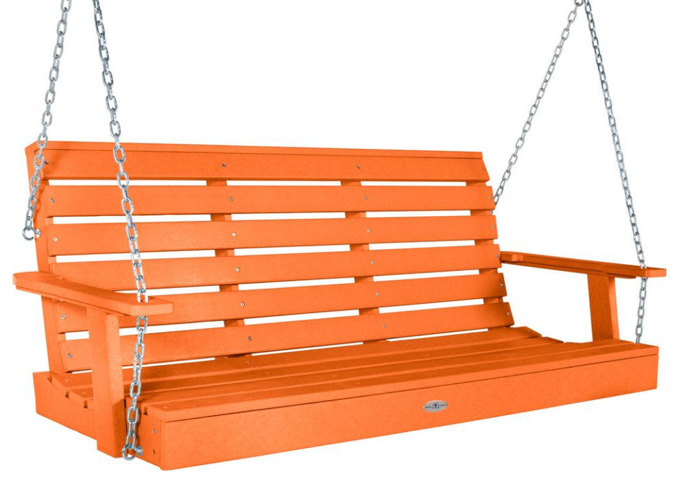 Riverside Porch Swing 5', Citrus Orange