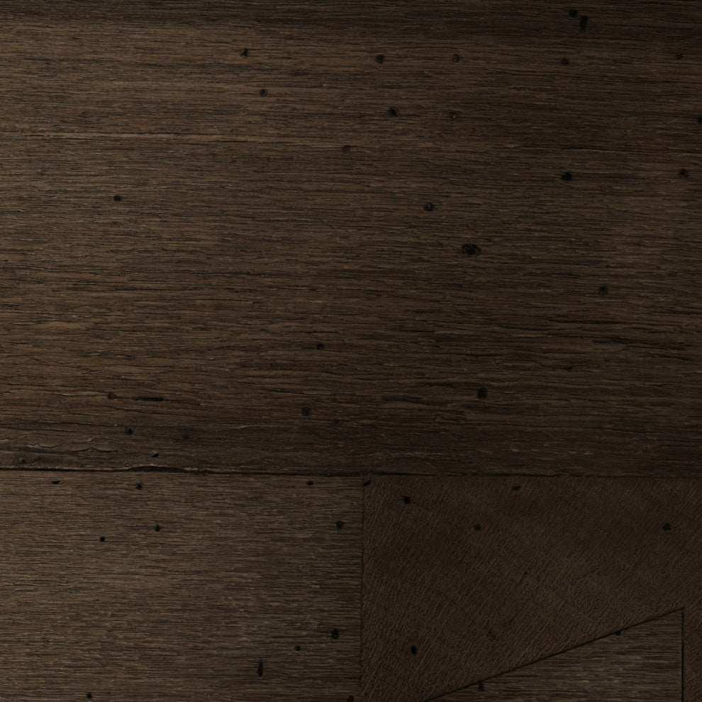 Abaso Rectangular Coffee Table Ebony Rustic Wormwood Oak