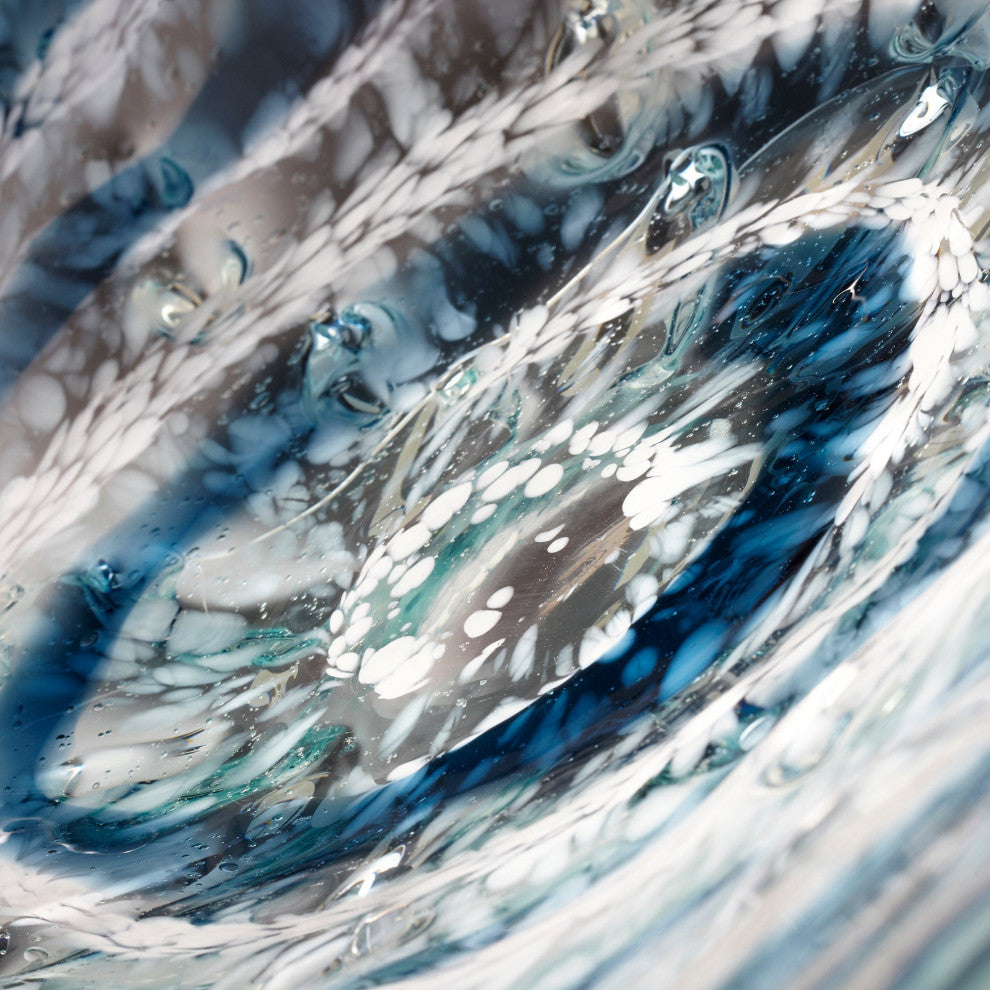 Abyss Plate, Blue and Clear