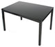 Better Home Products Elliott Tempered Glass Metal Dining Table in Black