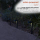 Solar Black Modern Pathway LED Light Set of 4