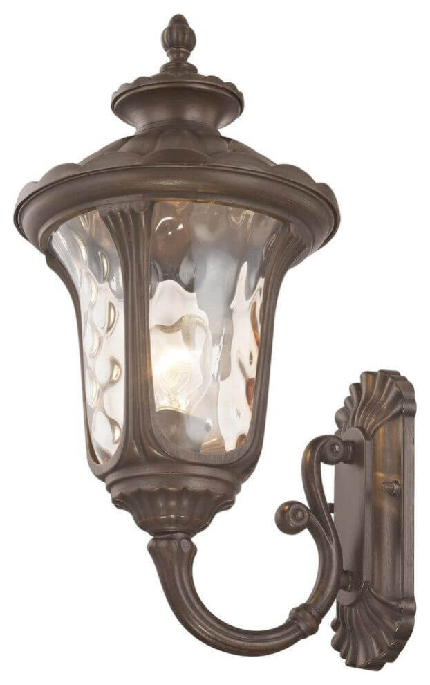 Livex Oxford 1 Light 18" Tall Outdoor Wall Lantern, Imperial Bronze