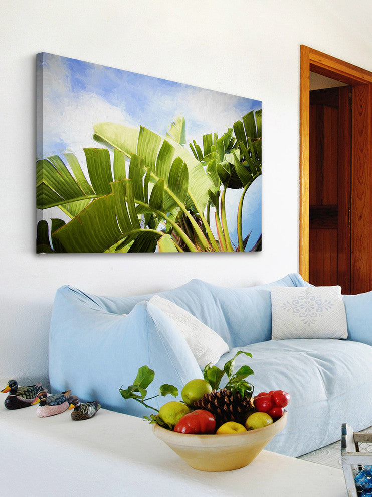 "Tropical Charm" by Sylvia Cook Painting Print Wrapped Canvas, 45x30