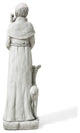 36.25" MGO St. Francis Garden Statue Feeds Animals