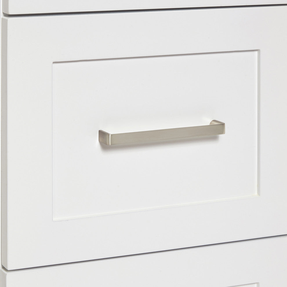 Ariel Hamlet 54" Single Oval Sink Bathroom Vanity, Carrara Quartz