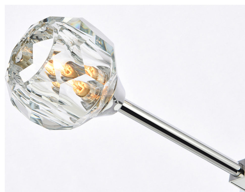 4 Light Pendant, Chrome