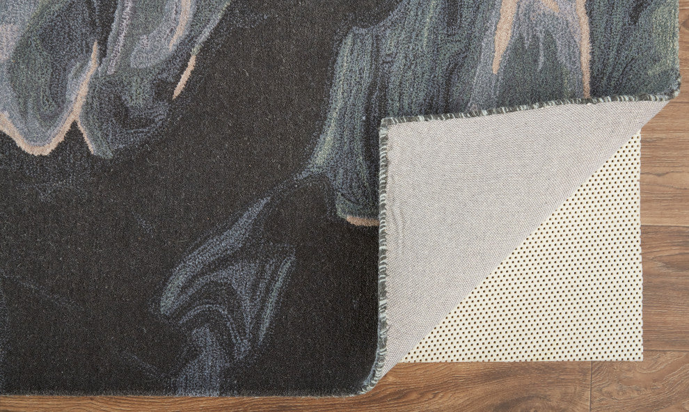 Weave & Wander Nakita Rug, Iceberg Green/Mist Blue, 3ft-6in x 5ft-6in