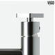 VIGO Ruxton 8" H Single Handle Single Hole Bathroom Faucet, Brushed Nickel, Without Extras