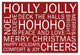 Christmas Sayings Red 3 16x24 Canvas Wall Art