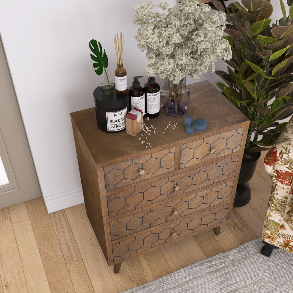 Accent Storage Cabinet Chest, 5 Drawers